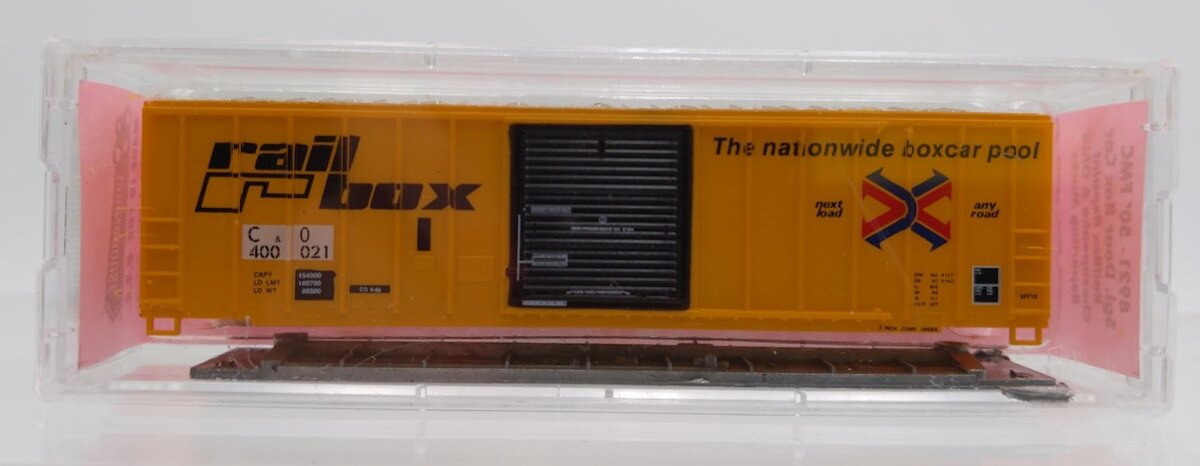 Roundhouse 8921 N 50'' FMC Sgl Door Boxcar Railbox Chesapeake & Ohio #400021 Kit