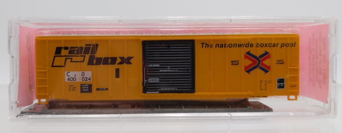 Roundhouse 8921 N 50'' FMC Sgl Door Boxcar Railbox Chesapeake & Ohio #400024 Kit
