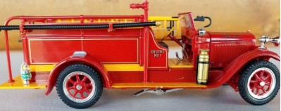 Signature Models FIRREO 1:32 1928 REO Red Fire Truck Pleasant Plains Fire Dept