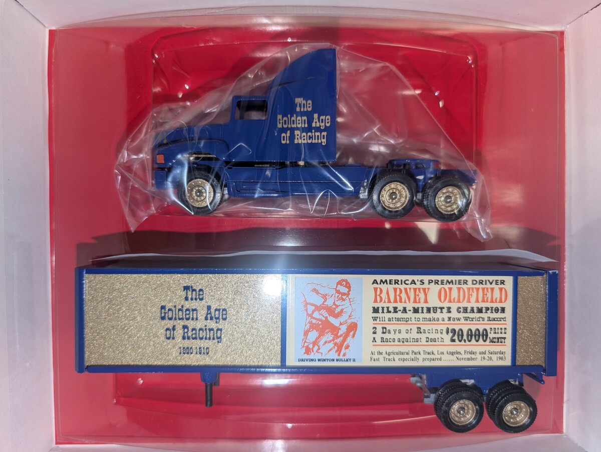 Winross 1:64 Diecast Barney Oldfield Golden Age Racing Team Transporter
