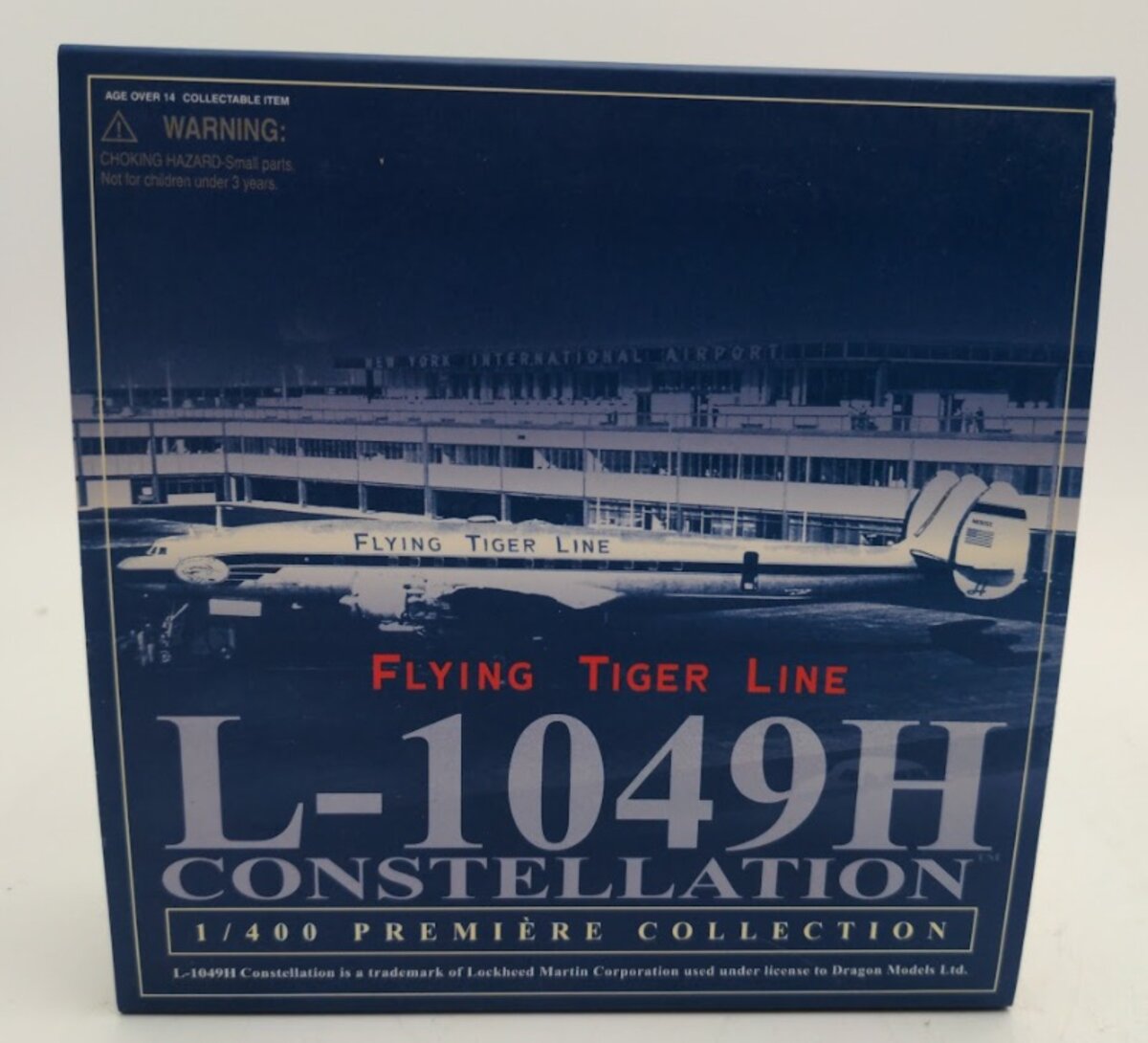Dragon 55681 1:400 Die Cast Flying Tiger Line L-1049H Constellation W/Metal Box