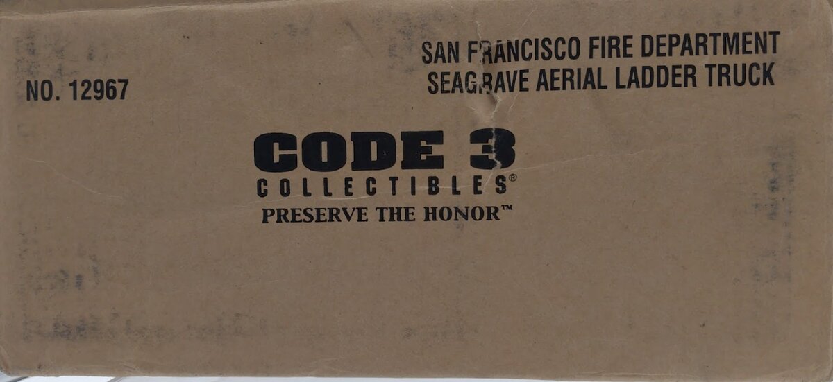 Code 3 12967 1:64 San Francisco Fire Deparment Seagrave Aerial Ladder Truck