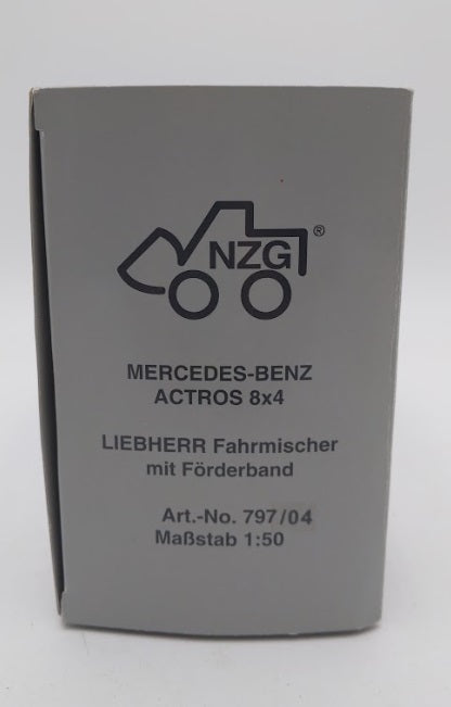 NZG 797/04 1:50 Scale Liebherr Mercedes-Benz Actros 8x4 MP3 Concrete Mixer