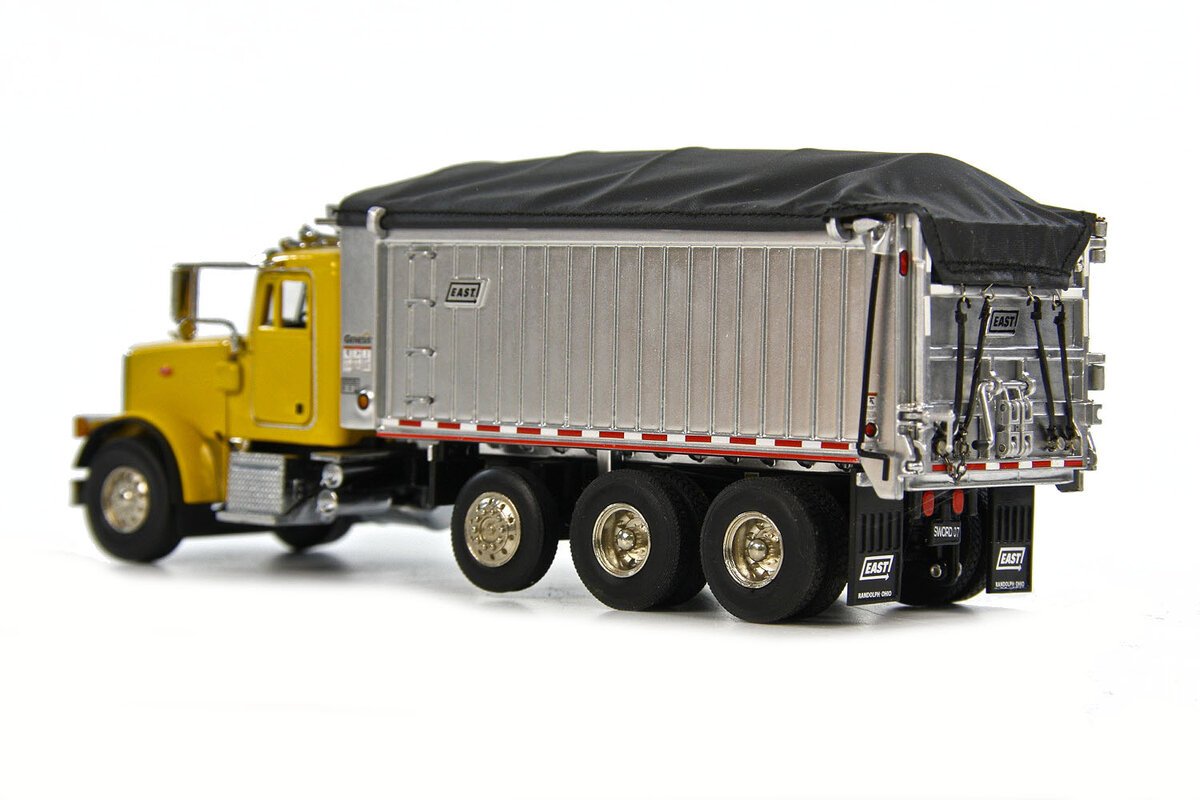 Sword Models SW2042-Y 1:50 Yellow Peterbilt 357 w/Rigid East Genesis Dump