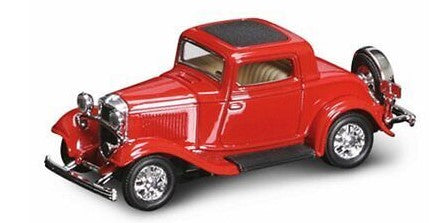 YatMing 92248 1:18 Die Cast Classic Red 1932 Ford 3-Window Coupe