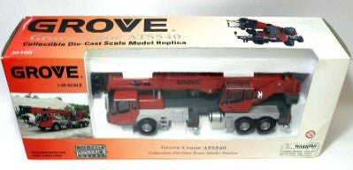 Norscot 30100 1:50 Die Cast Red & Silver Grove Crane ATS540