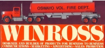 Winross 1:64 Diecast Oswayo Volunteer Fire Department Tanker