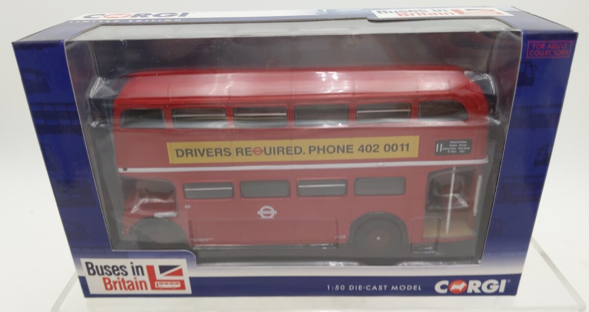 Corgi CC25910 1:50 AEC Routemaster London Transport Rt 11 Liverpool Street Bus