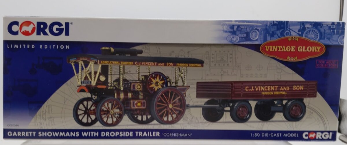 Corgi CC20310 1:50 Garrett Showmans  W/Dropside Trailer Limited Edition