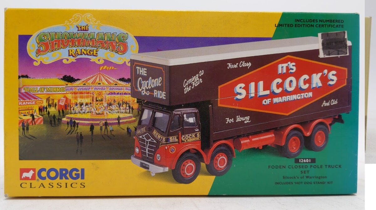 Corgi 12601 1:50 Diecast It's Silcock's Classics Foden Closed Pole Truck Set