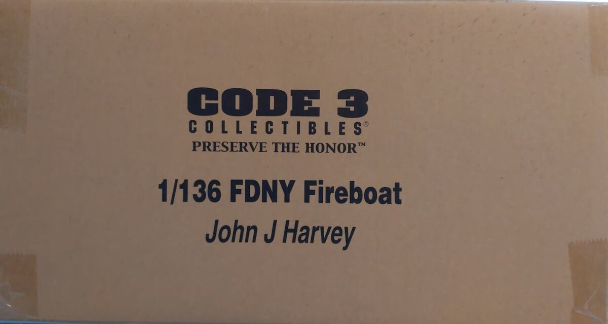 Code 3 13204 1:136 Scale FDNY Fireboat John J. Harvey Collectibles