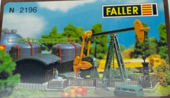 Faller 2196 N Scale Oil Rig & Pump Model Train Building Kit