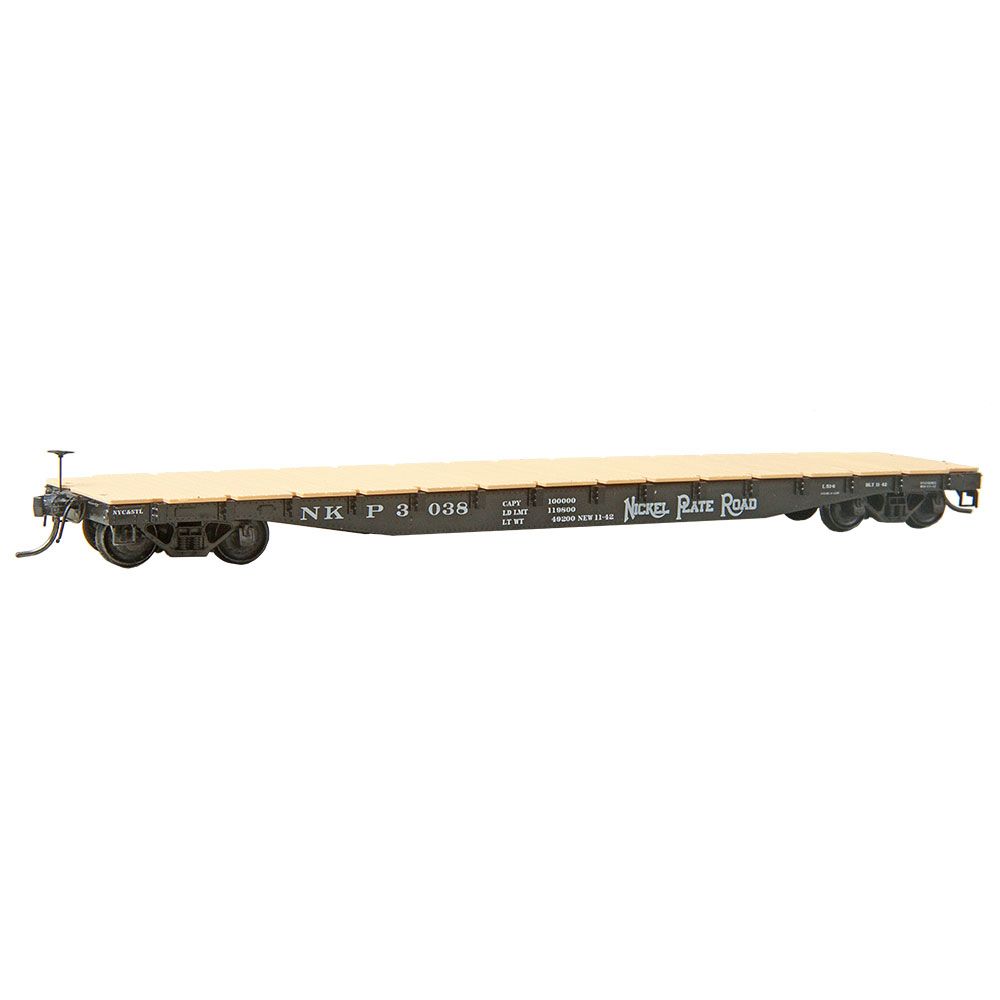 Kadee 9505 HO Nickel Plate Road RTR 50 Ton AAR Flat Car #3038