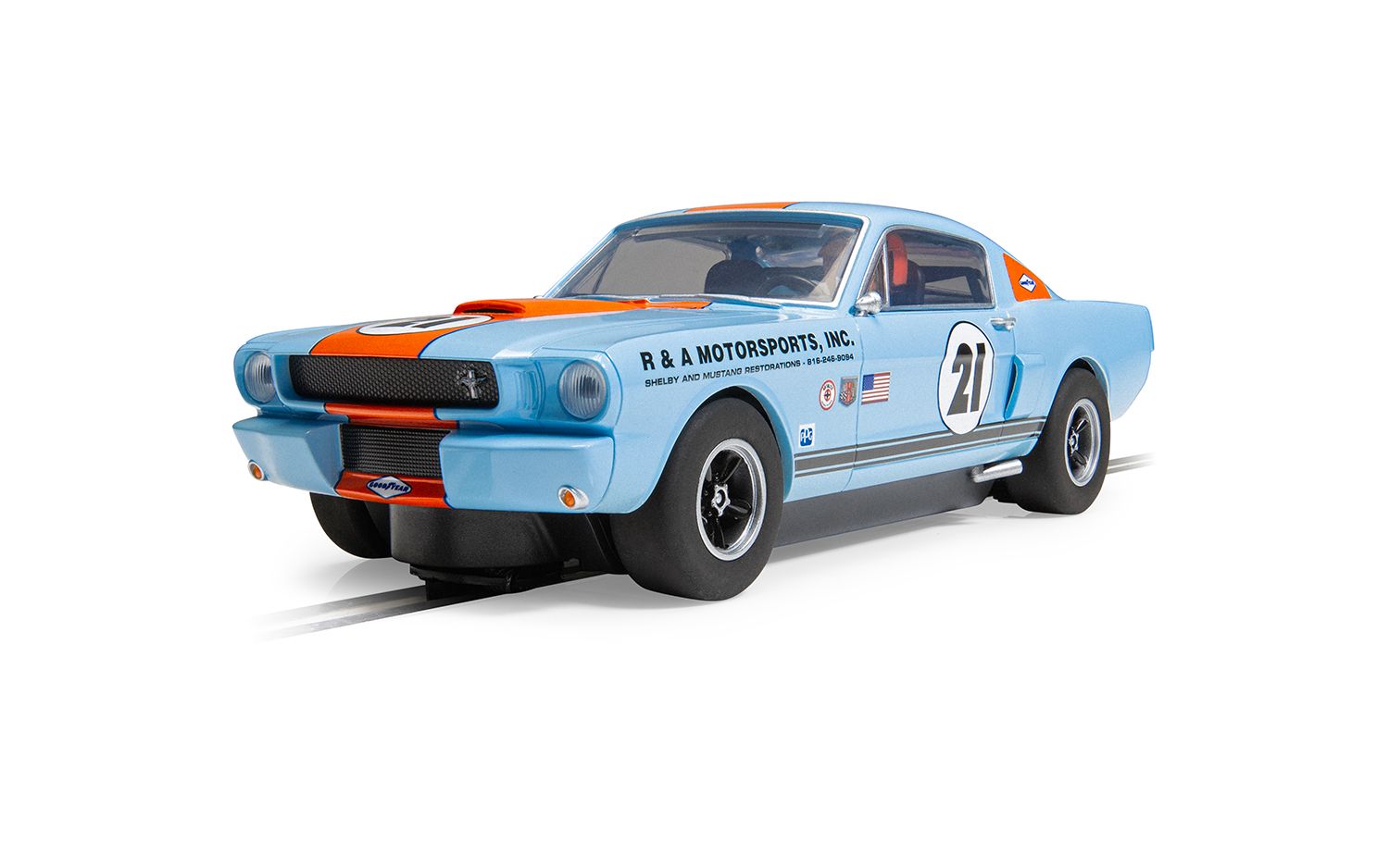 Scalextric C4570 1:32 Gulf Edition Shelby GT350 Slot Car