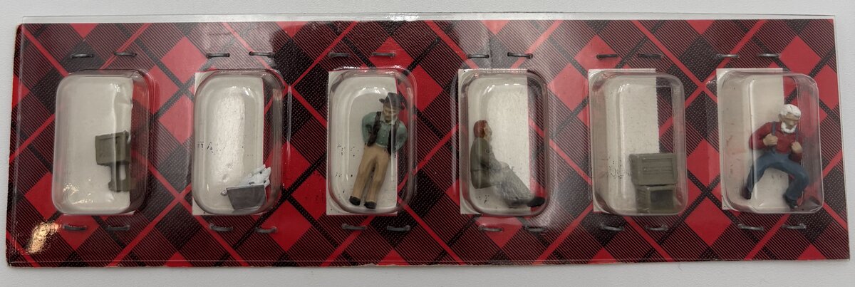 Campbell Scale Models 1236 HO Scale Weston Mini Figure Checker Player Set (3,2)