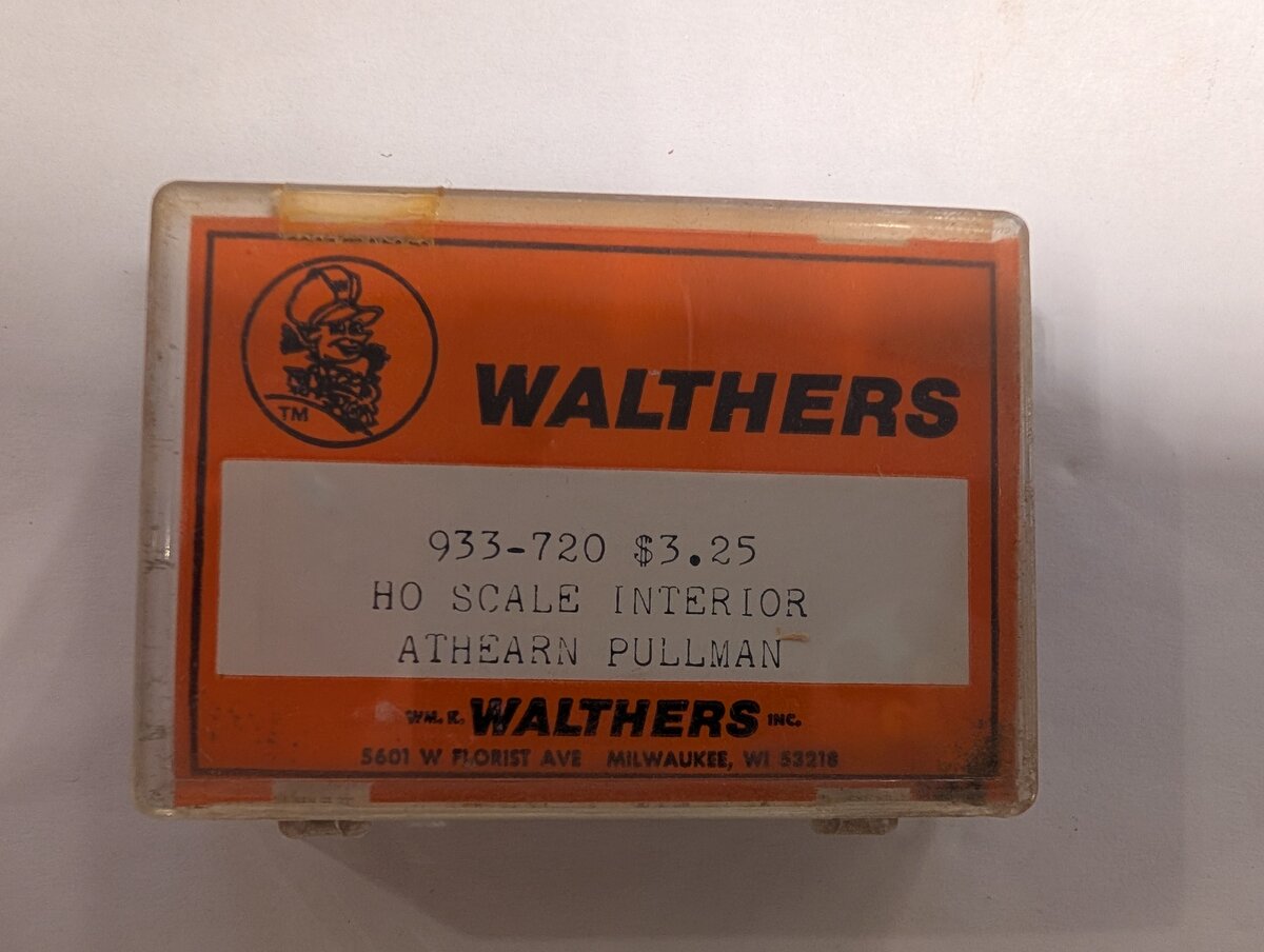 Walthers 933-720 HO Scale Interior Athearn Pullman Kit
