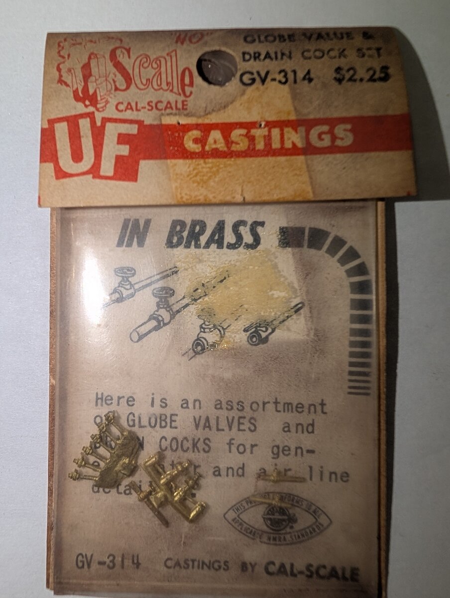Cal Scale GV-314 HO UF Castings Globe Value & Drain Cock Set