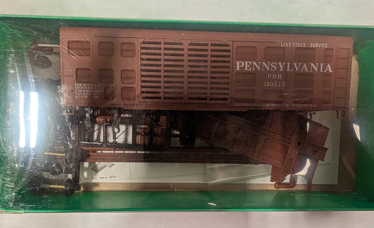 Bowser 55451 HO PRR K-11 40' Stock Car #130515 Kit