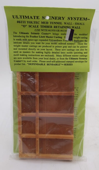 Ultimate Scenery System 6111 O Scale Timber Retaining Wall Small