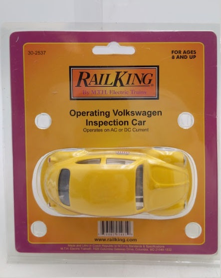 MTH 30-2537 O RailKing Yellow Union Pacific Volkswagen Inspection Car Diecast