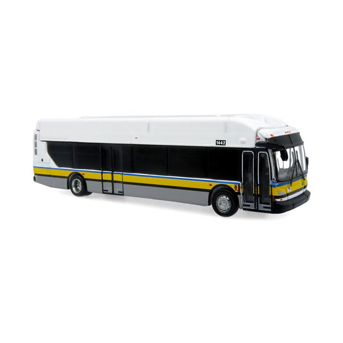 Iconic Replicas 160-0575 1:160 Yellow Stripe NFI Xcelsior XN40 Transit Bus