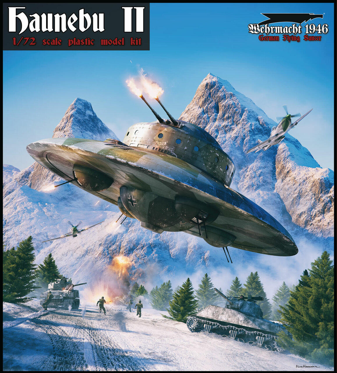 Squadron 39002 1:72 Haunebu II German Flying Saucer UFO Plastic Model Kit