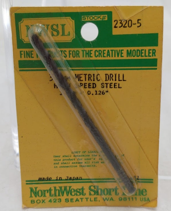 NWSL 2320-5 3.2 mm Metric Drill High Speed Steel