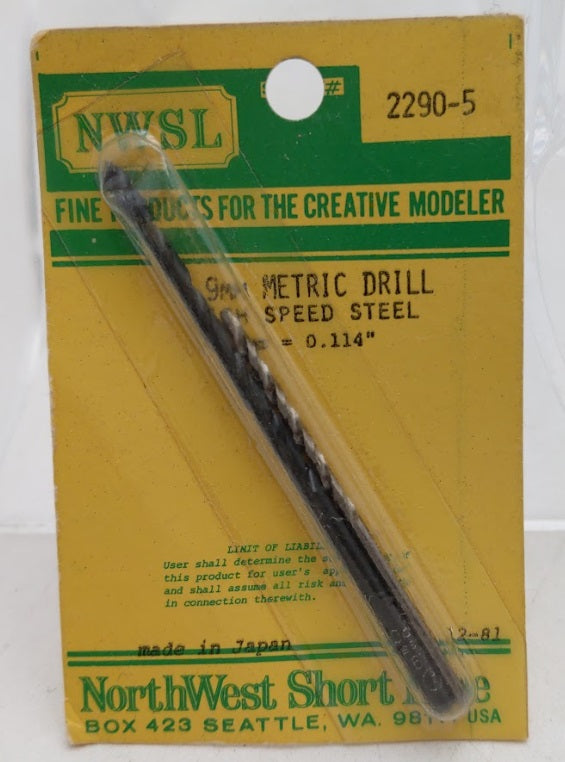 NWSL 2290-5 2.9 mm. Metric Drill  High Speed Steel