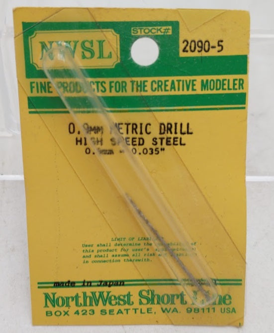 NWSL 2090-5 0.9 mm. Metric Drill  High Speed Steel