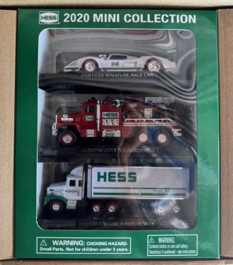 Hess 2020 Die Cast Mini Collection Race Car, Fire Truck & Ladder Rescue, & Semi