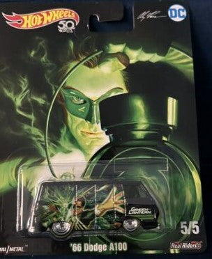 Hot Wheels FKY28 1:64 Diecast DC Green Lantern 1966 Dodge A100 Van