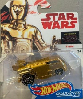 Hot Wheels FDJ77 1:64 Diecast Star Wars The Last Jedi C-3PO Character Car