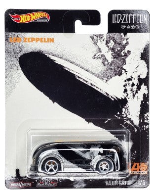 Hot Wheels GJR14 1:64 Diecast Led Zeppelin Black & Silver Haulin' Gas