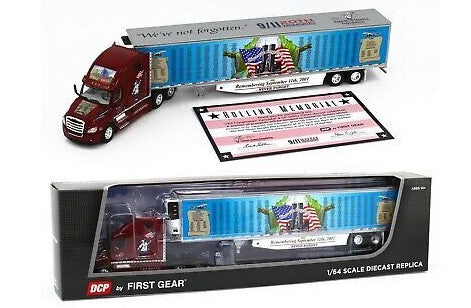 First Gear 60-1019 1:64 Rolling Memorial 20th Anniversary Freighliner Semi Truck