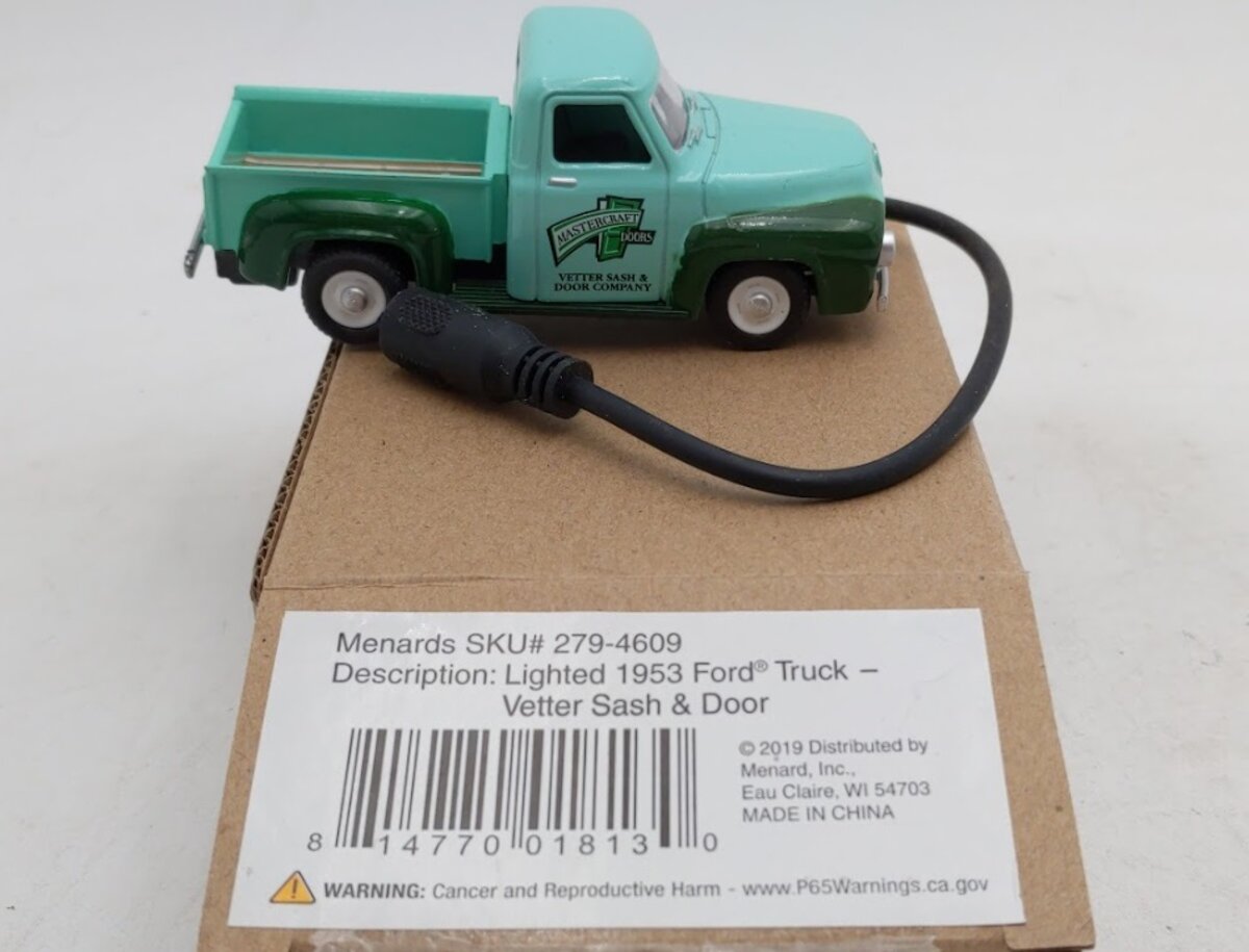 Menards 279-4609 1:48 Mastercraft Doors Lighted 1953 Ford Truck Vetter Sash&Door