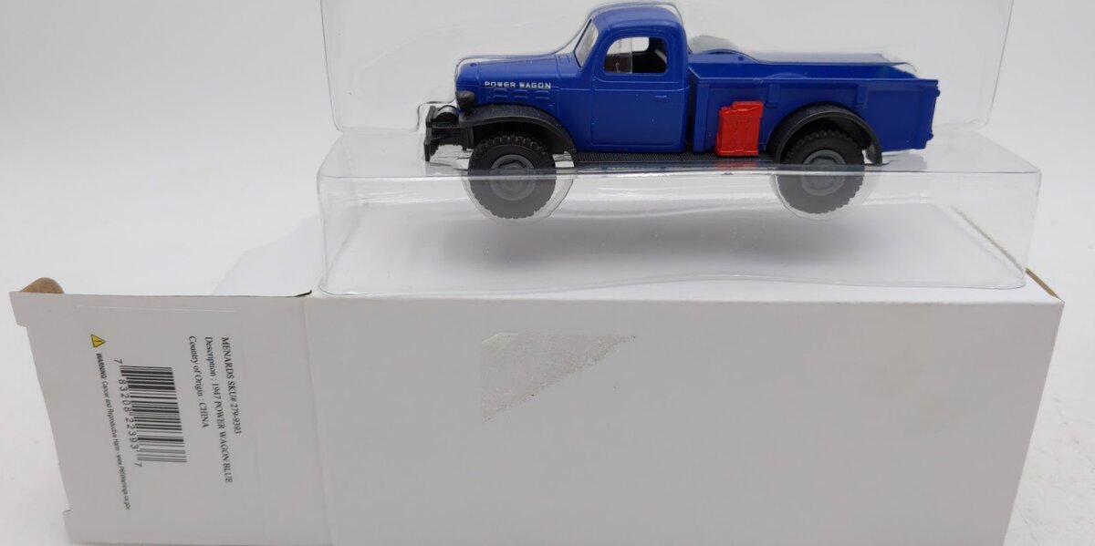 Menards 279-9393 1:48 Blue 1947 Power Wagon Truck