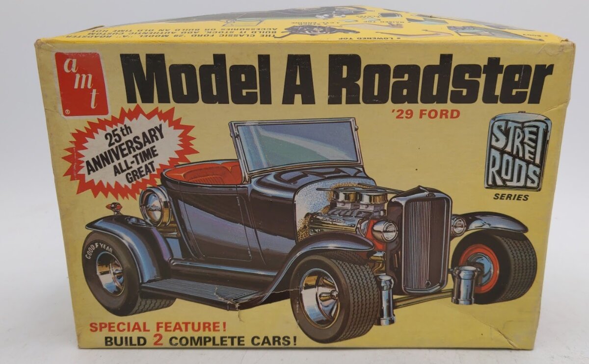 AMT A129-225 1:25 Scale Street Rods 1929 Ford Model A Roadster Kit – Trainz