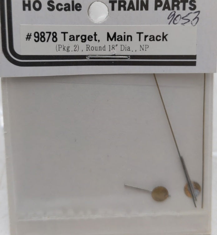 Overland 9878 HO Scale Target Main Track Round 18" Dia NP Brass Part (Pack of 2)