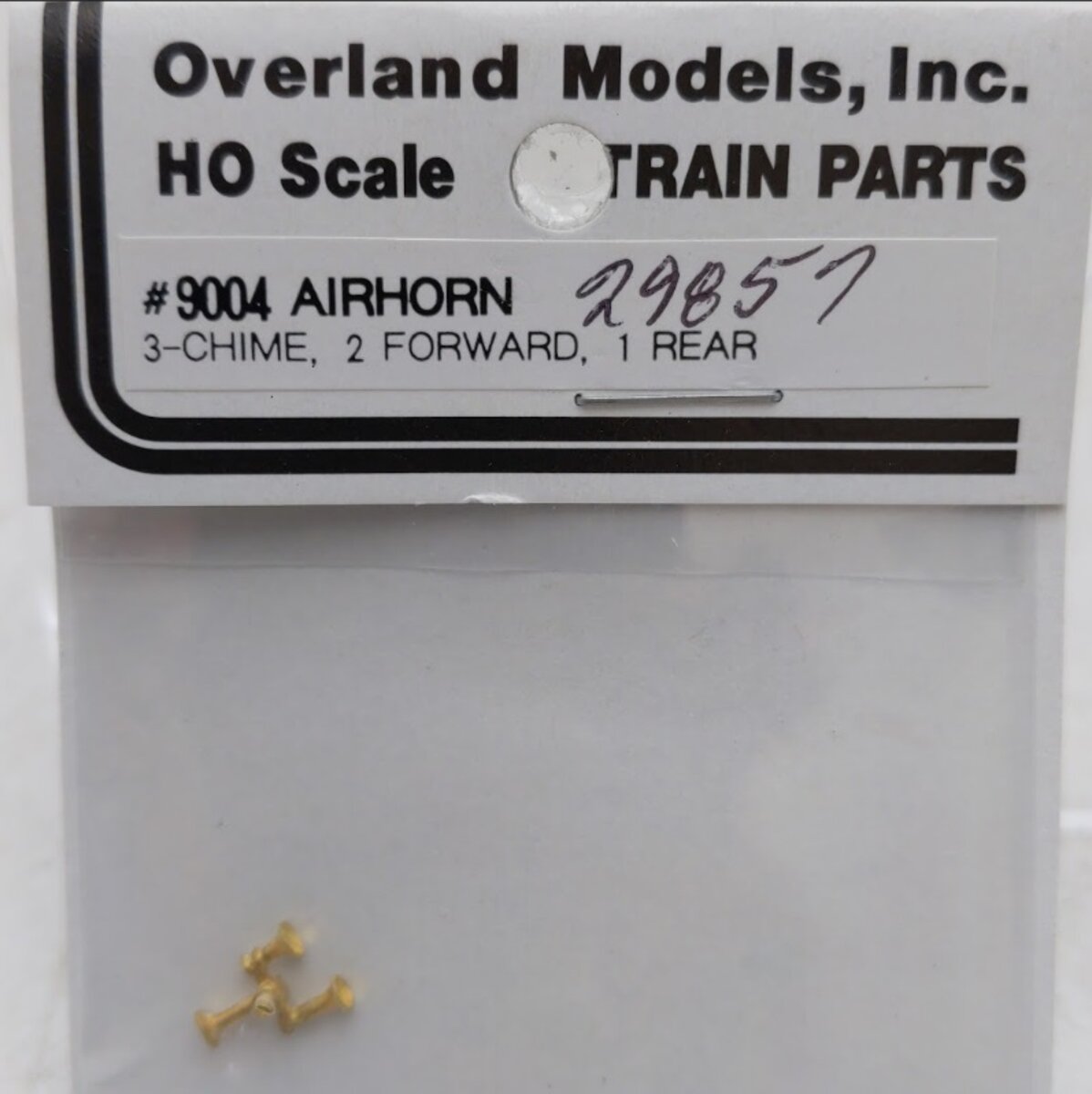 Overland 9004 HO Scale Airhorn 3-Chime / 2 Forward & 1 Rear Brass Part
