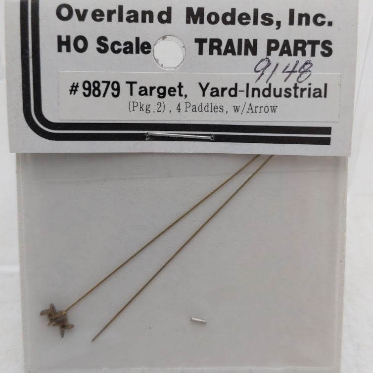 Overland 9879 HO Scale Target Yard Industrial 4-Paddles W/Arrow (Pack of 2)