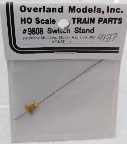 Overland 9808 HO Scale Switch Stasnd AT&SF Kit