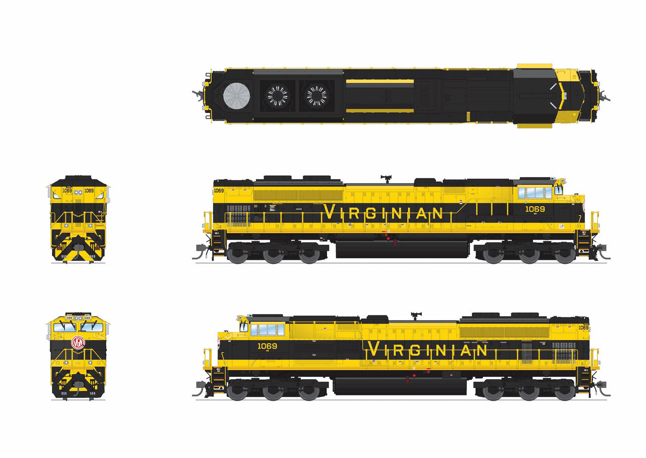 Broadway Limited 9783 HO NS EMD SD70ACe Diesel Locomotive Sound/DC/DCC #1069