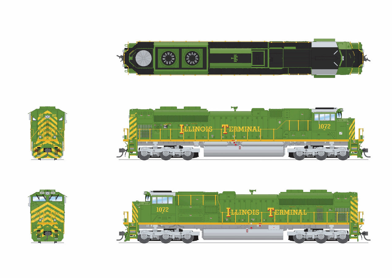 Broadway Limited 9786 HO NS EMD SD70ACe Diesel Locomotive Sound/DC/DCC #1072