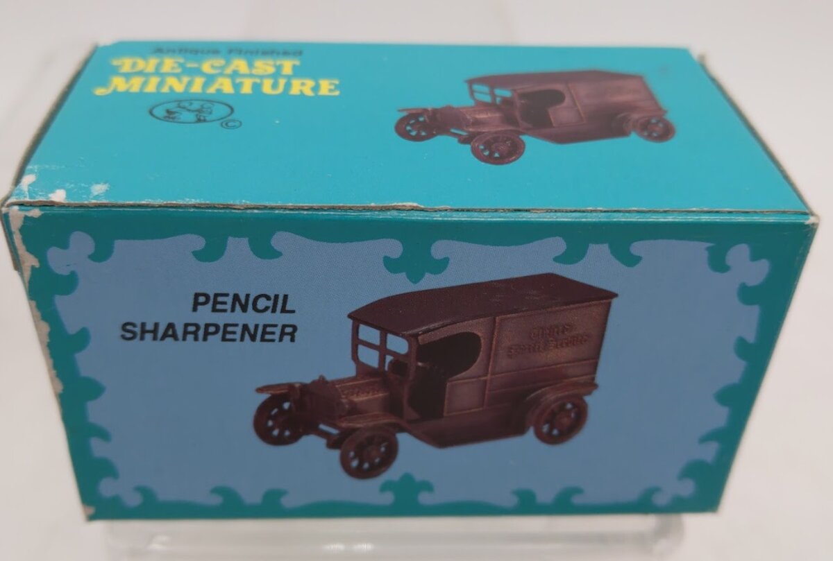 Antique Finished 1904 United Parcel Service Truck Miniature Pencil Sharpener