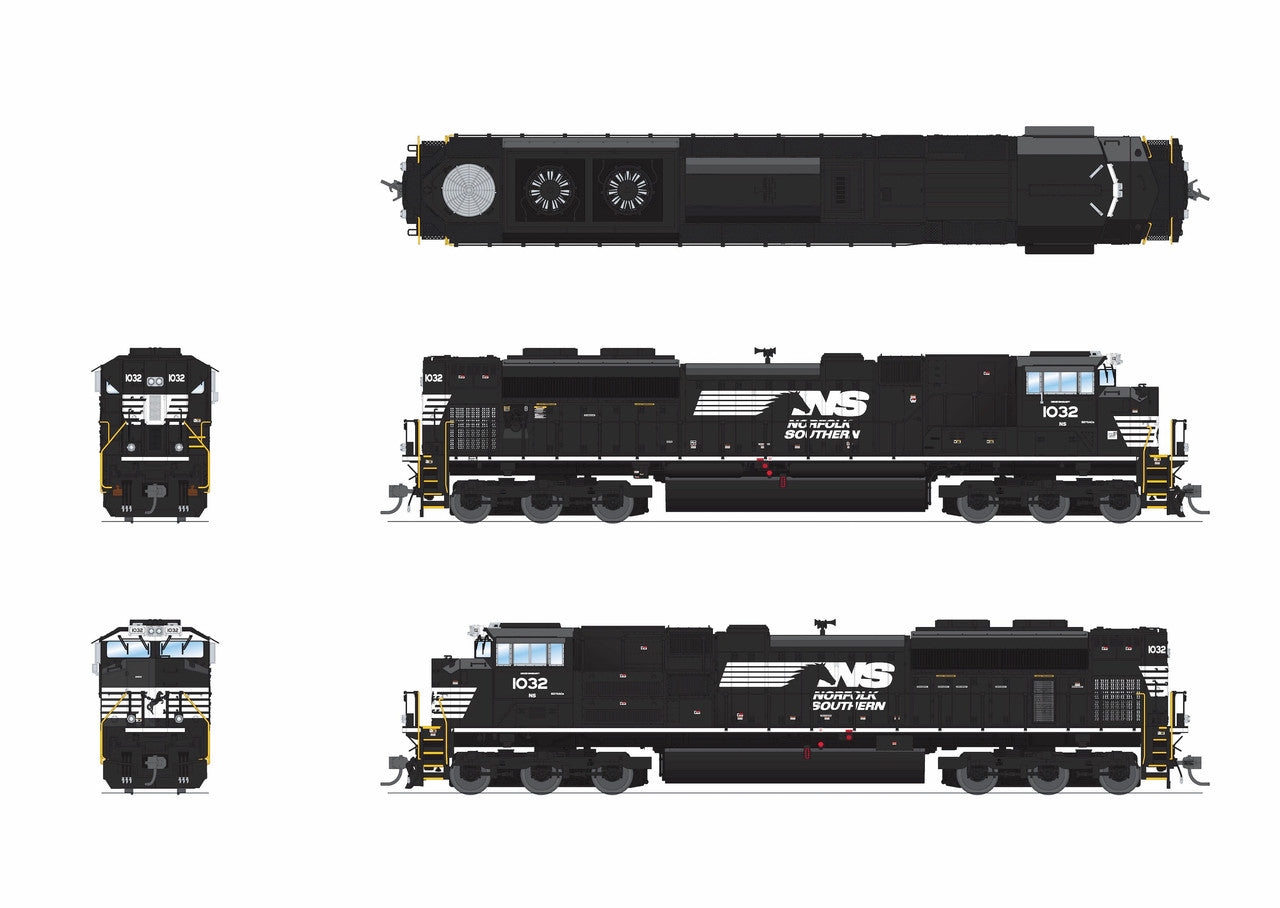 Broadway Limited 9770 HO NS EMD SD70ACe Diesel Locomotive DCC-Ready #1032
