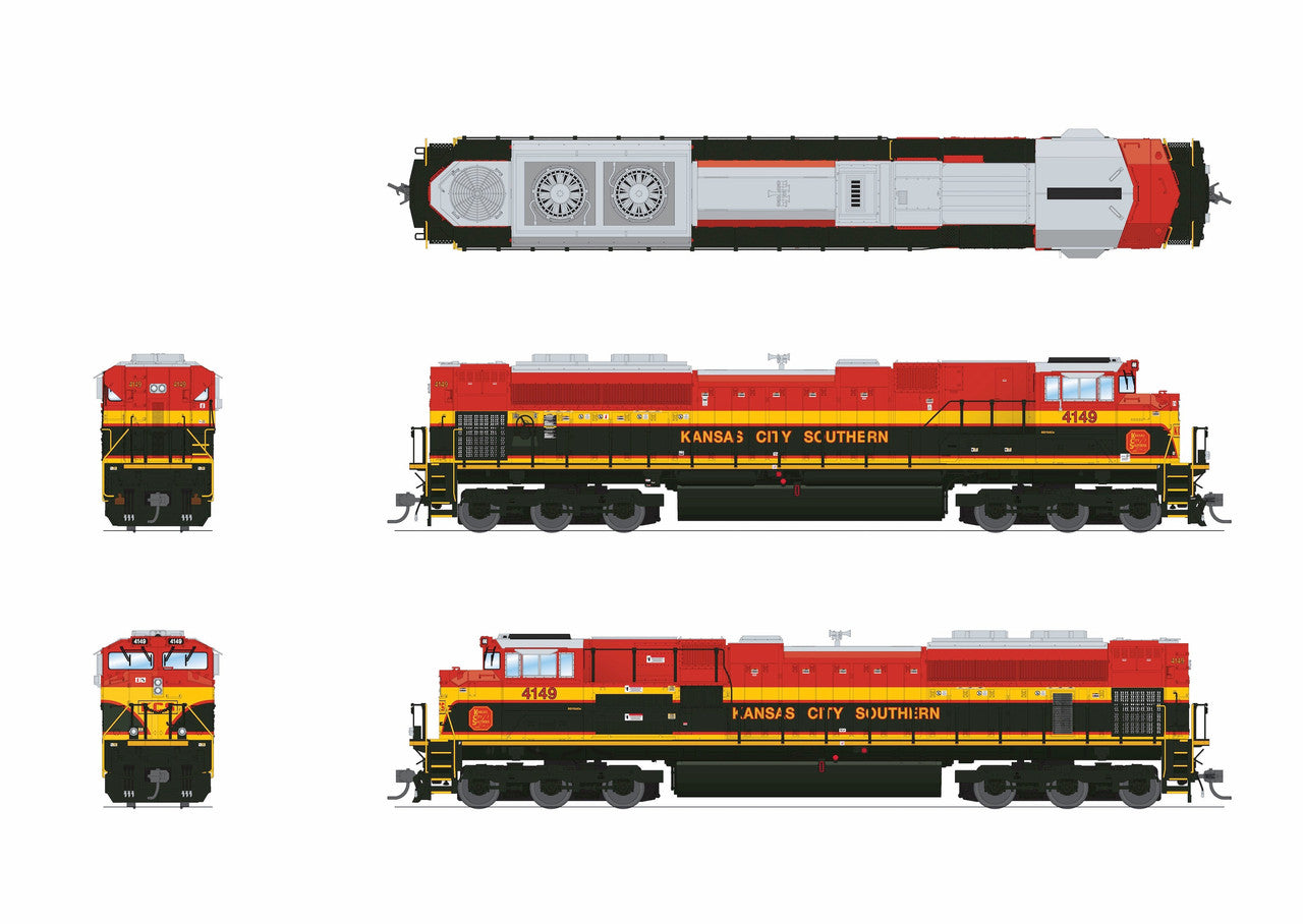 Broadway Limited 9766 HO KCS EMD SD70ACe Diesel Locomotive DCC-Ready #4149