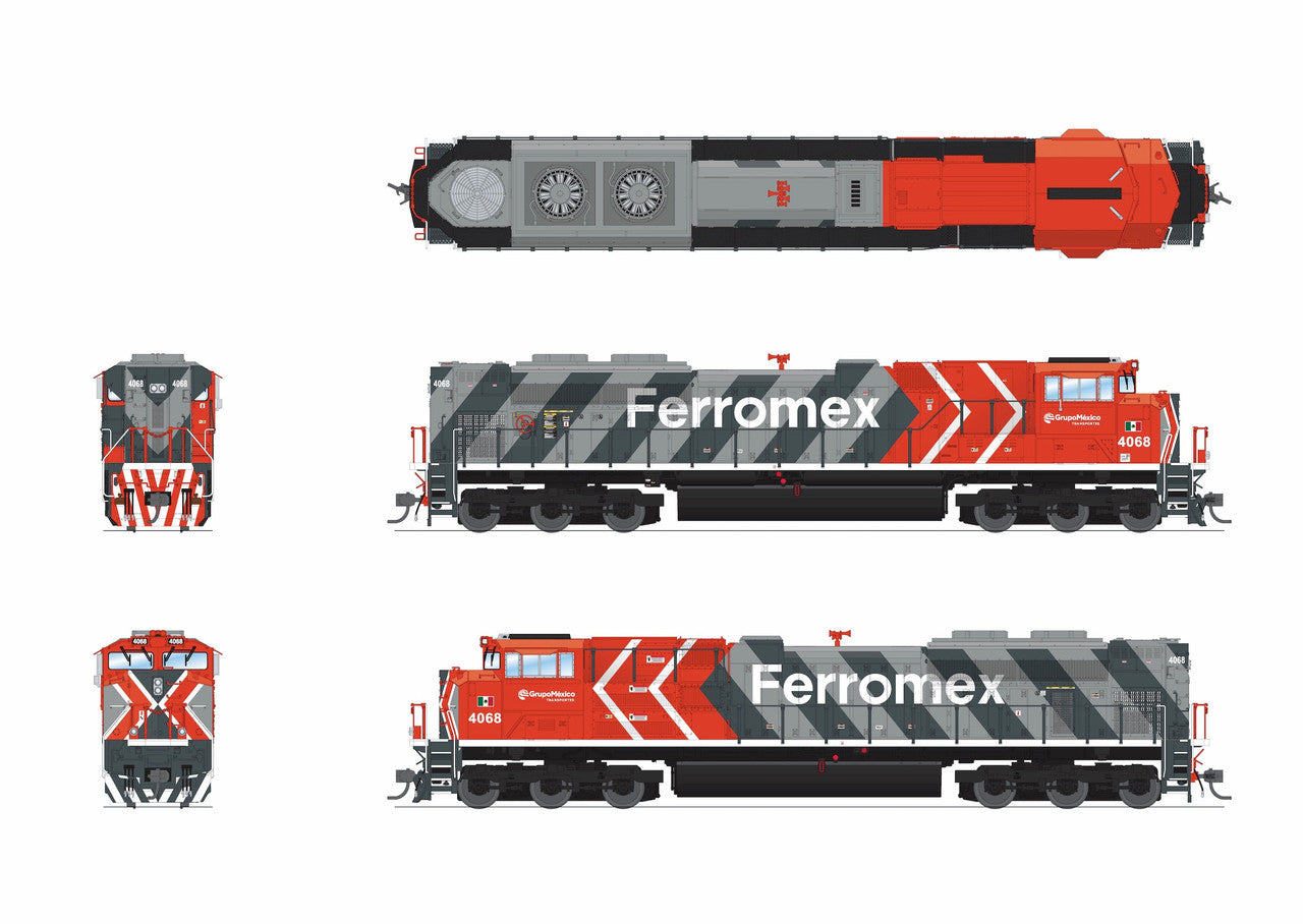 Broadway Limited 9763 HO Ferromex EMD SD70ACe Diesel Locomotive DCC-Re