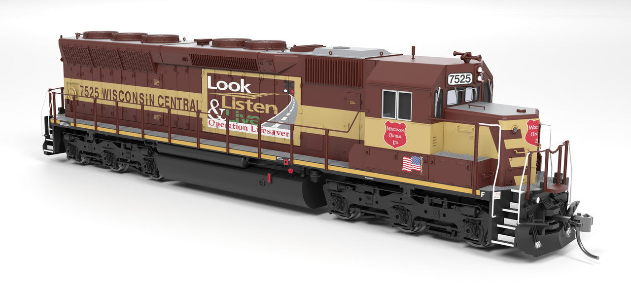Broadway Limited 9822 HO WC EMD SD45 Diesel Locomotive Sound/DC/DCC #7525 NIB