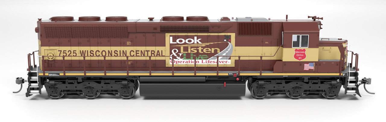 Broadway Limited 9822 HO WC EMD SD45 Diesel Locomotive Sound/DC/DCC #7525 NIB