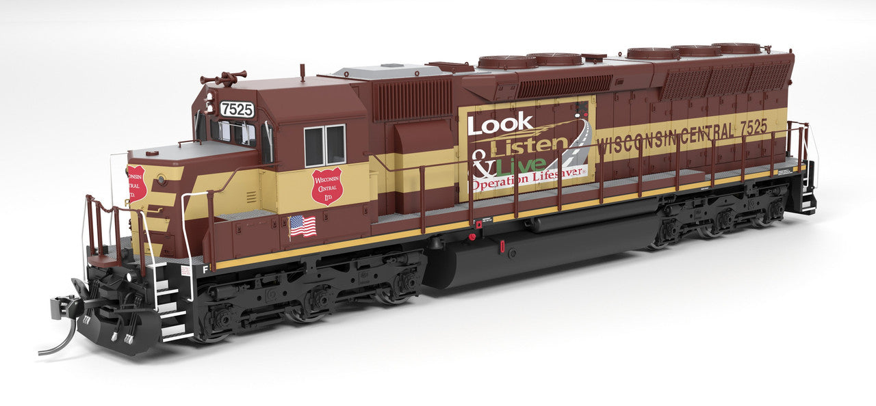Broadway Limited 9822 HO WC EMD SD45 Diesel Locomotive Sound/DC/DCC #7525 NIB